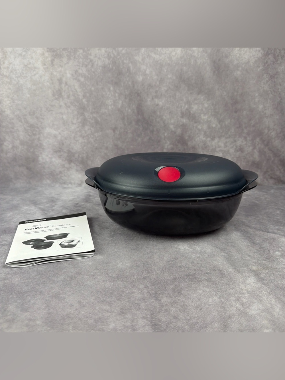 Tupperware Heat N Serve 8.25 Cup Oval Microwave Container Vented Lid #5433A-2